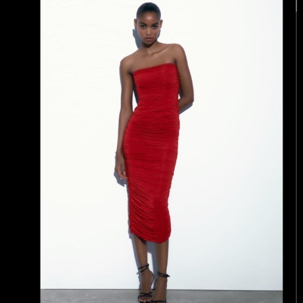 ❤️ STRAPLESS ORGANZA DRESS - Picture 3 of 9